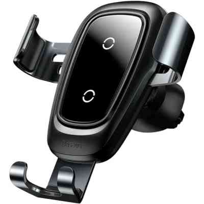 Универсальный автодержатель Baseus Metal Gravity with technology Qi 10W (WXYL-B0A) Винница
