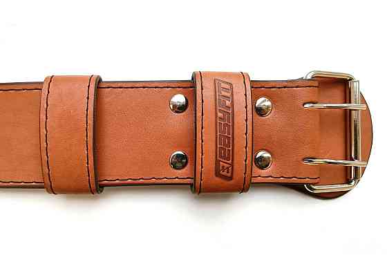 EasyFit Пояс атлетичний EasyFit DeciBelt (шкіра) коричневий 4XL Коломия