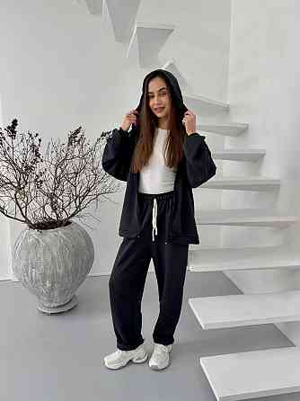 Жіночий стильний повсякденний костюм двійка, турцька петля бавовна Одеса