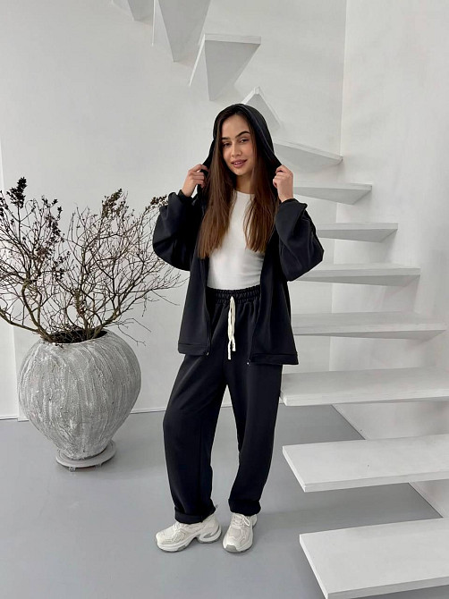 Жіночий стильний повсякденний костюм двійка, турцька петля бавовна Одеса - фото 5