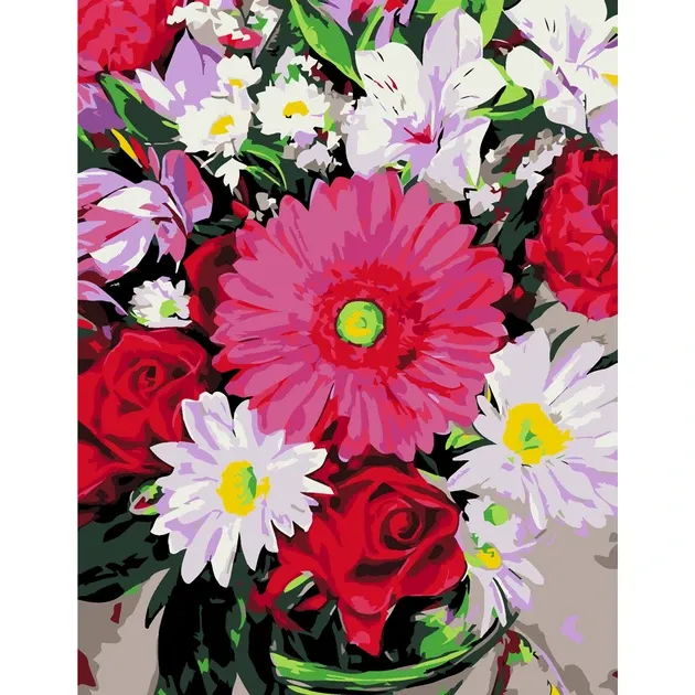 Картина по номерам «Цветочный микс» 35×45см ROSA START Киев - изображение 1