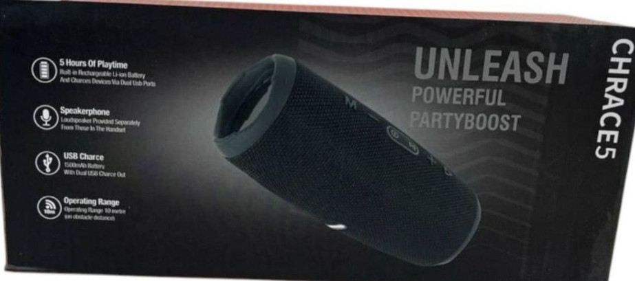 Портативна бездротова Bluetooth-колонка SPS UBL Charge 5. Київ - фото 4