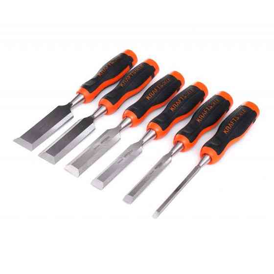 Набор столярных стамесов для резьбы по дереву 6 шт Kraft&Dele (KD11772) Нововолынск