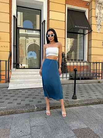 Жіноча шовкова спідниця Silk 46-48, Морська хвиля Київ