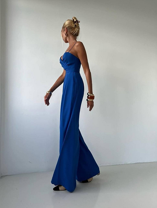 Жіночий стильний елегантний комбінезон костюм преміум'якості Електрик, 44 Одеса - фото 5