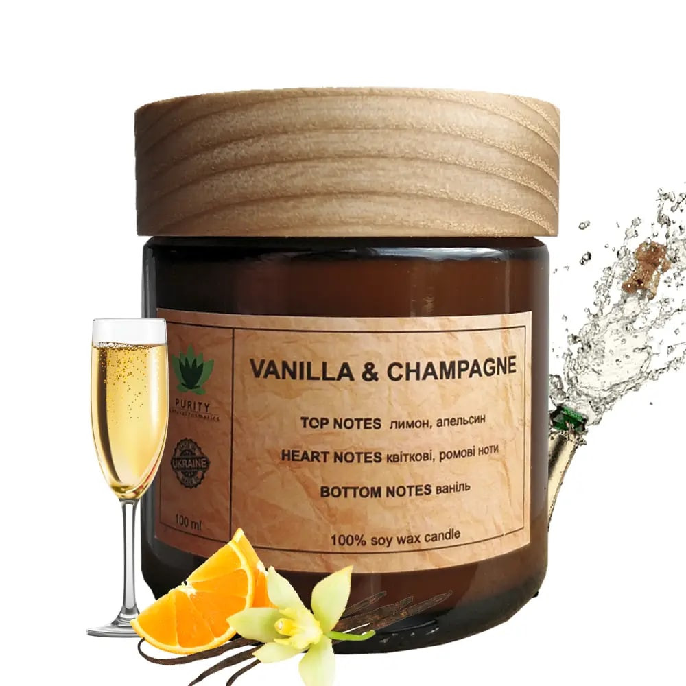 Аромасвічка Vanilla&Shampagne M PURITY 100 г Київ - фото 1