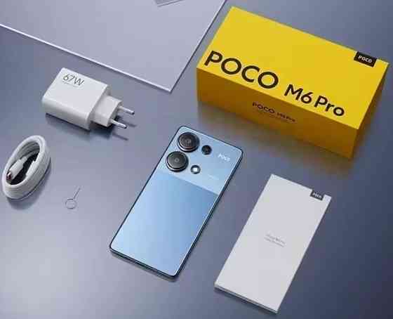 Телефон Xiaomi ROCO M6 Pro 8/256Gb. Black/ Blue G99 Ultra 5000mAh. 67W. ХИТ. Киев