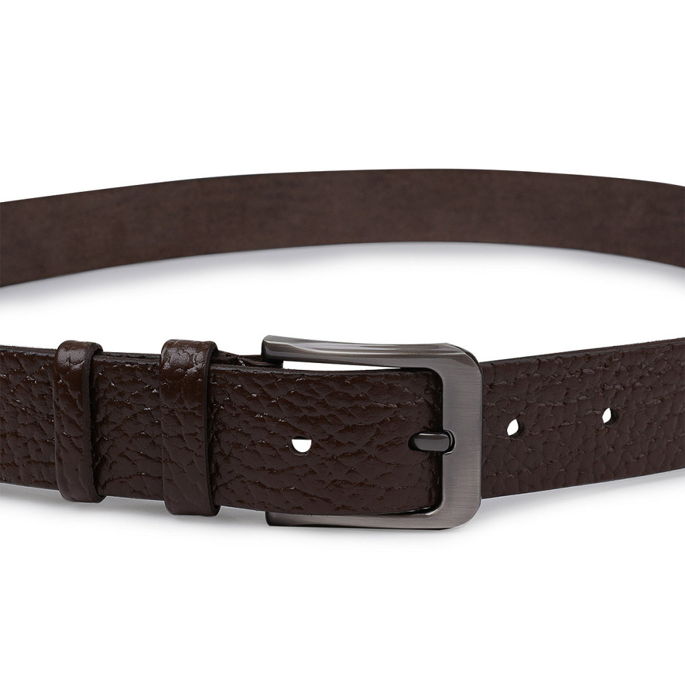 Добротний чоловічий ремінь Vintage 20744 Коричневий Київ - фото 7