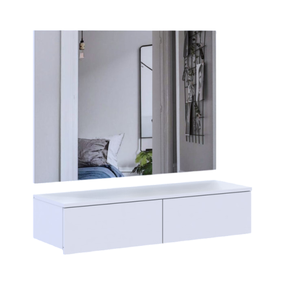 Комплект мебели Doros Левия + зеркало Белый 100х32х100 (42005235) Львов
