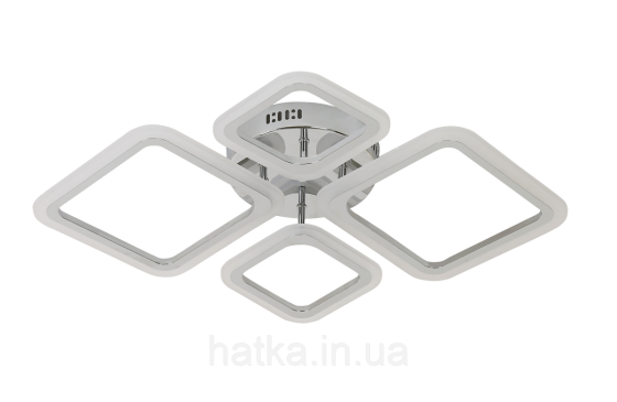 Люстра стельова світлодіодна VALESO Сталь/Акрил Білий 100W 2055/2+2 Київ