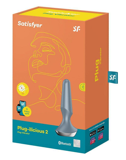 Анальна смарт-вібропробка Satisfyer Plug-ilicious 2 Ice Blue Sex Aura Київ - фото 5