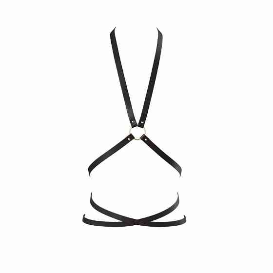 Портупея з екошкіри Bijoux Indiscrets Maze – Multi-Way Body Harness Black Sex Aura Київ