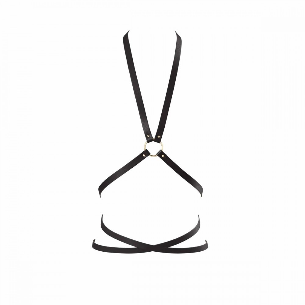 Портупея з екошкіри Bijoux Indiscrets Maze – Multi-Way Body Harness Black Sex Aura Київ - фото 5