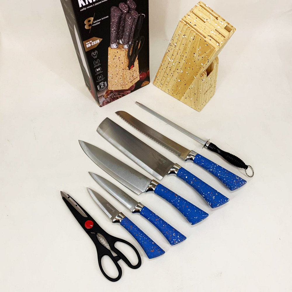 Набір кухонних ножів для кухарів, Комплект гострих ножів для кухні, Нержавіючий кухонний ніж GY-97 Івано-Франківськ - фото 7