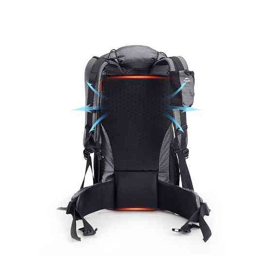 Рюкзак туристический Naturehike Rock NH19BP095, 60+5 л, графит в клетку Киев