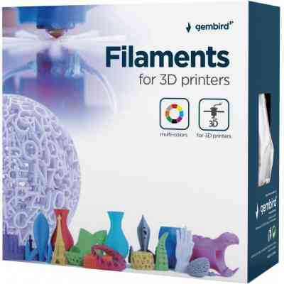 Пластик для 3D-принтера Gembird PLA, 1.75 мм, 1кг, grey (3DP-PLA1.75-01-GR) Вінниця