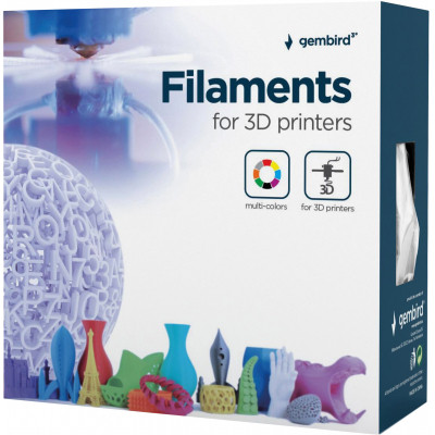 Пластик для 3D-принтера Gembird PLA, 1.75 мм, 1кг, grey (3DP-PLA1.75-01-GR) Винница - изображение 2
