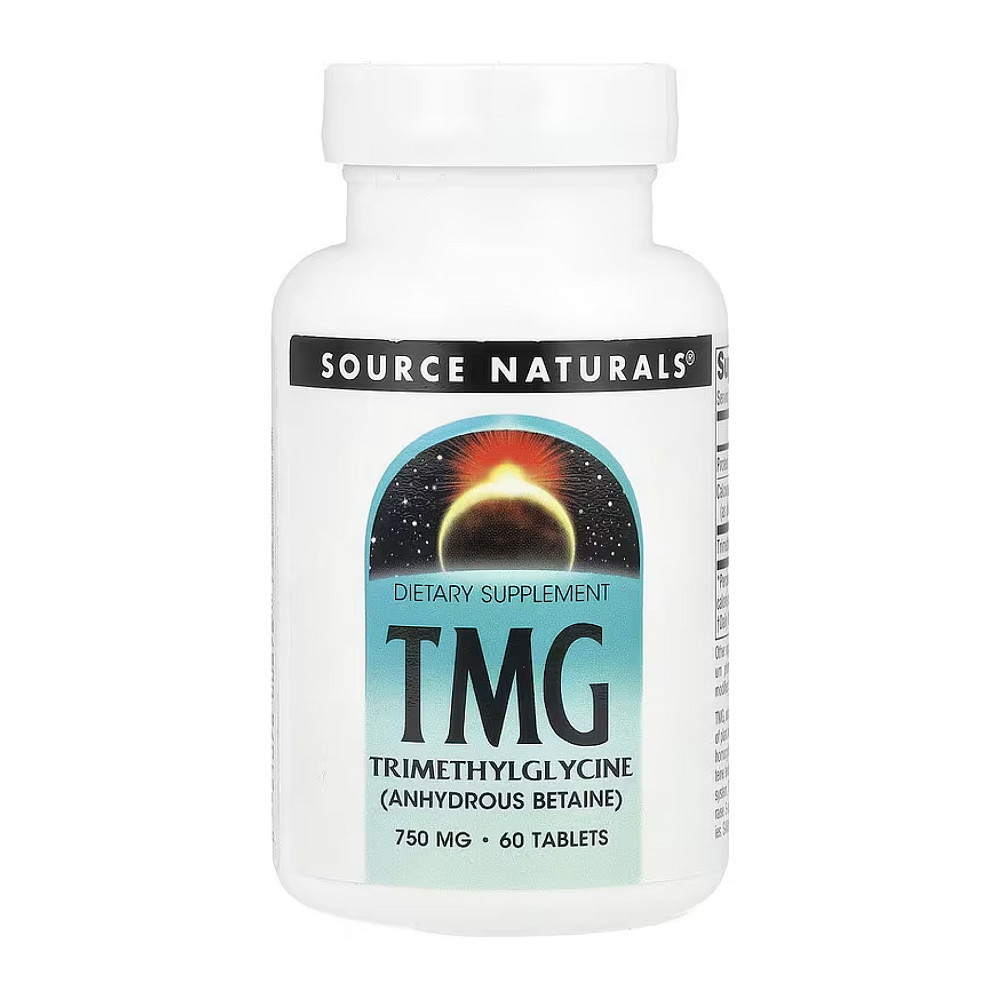 Триметилглицин Source Naturals TMG 750 мг 60 таблеток Луцк - изображение 1