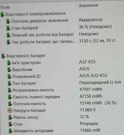 Ноутбук: ASUS TUF i5-10300 DTX 1650 16/512Gb. Київ