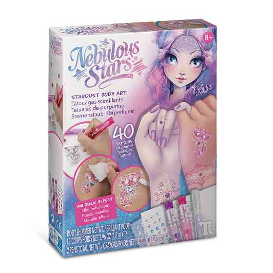 Набор для творчества Боди–арт: Звездное сияние Nebulous Stars 11012, 40 татуировок Винница
