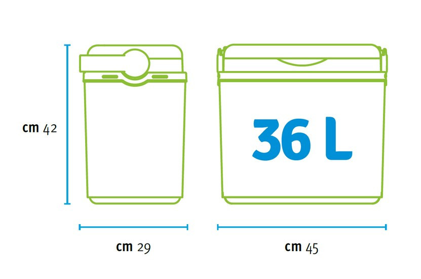 Изотермический контейнер Adriatic 36 л, бирюзовый Киев - изображение 3