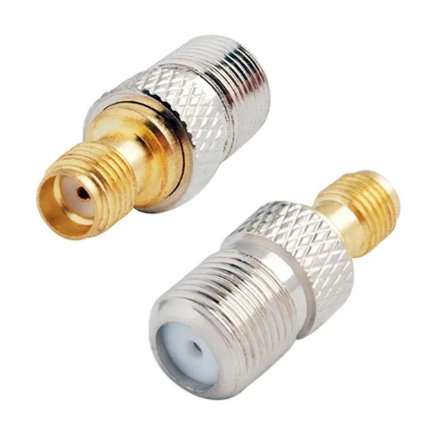 Перехідник гніздо SMA - гніздо F, латунь Полтава - изображение 1