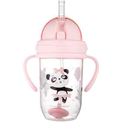Поильник-непроливайка Canpol babies Exotic Animals с трубочкой и утяжелителем 270 мл Розовая (56/606_pin) Винница