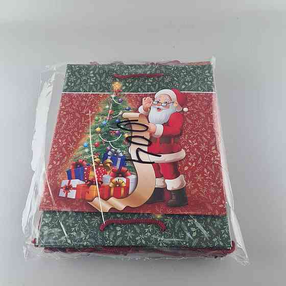 Пакеты бумажные подарочные , новогодние Квадрат 23*24*10- 04 (12 шт) Харьков