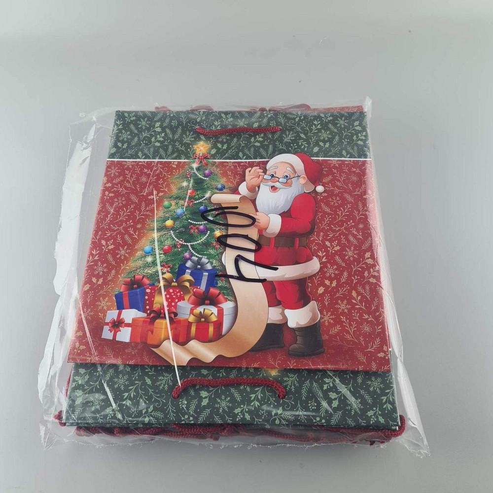 Пакеты бумажные подарочные , новогодние Квадрат 23*24*10- 04 (12 шт) Харьков - изображение 2