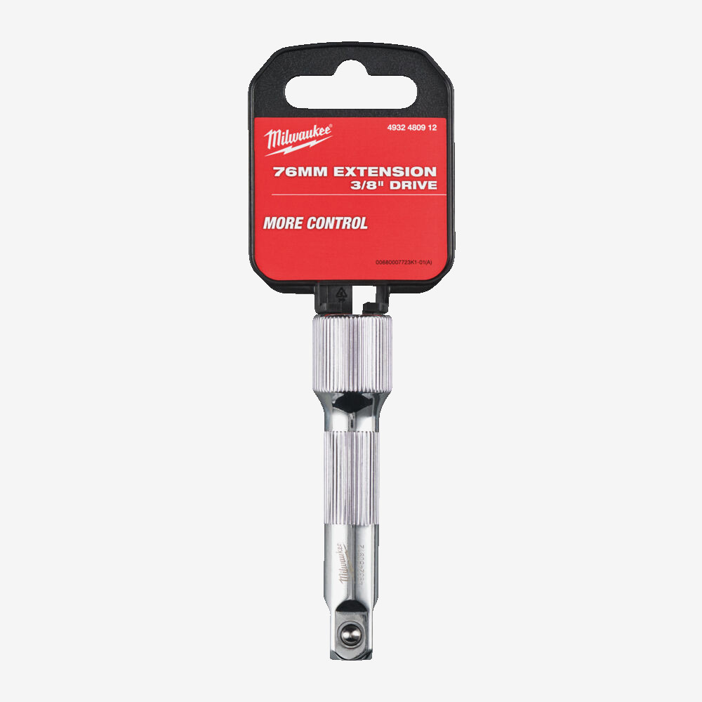 Подовжувач для головок хромований MILWAUKEE 3/8'', 76мм Одеса - фото 2