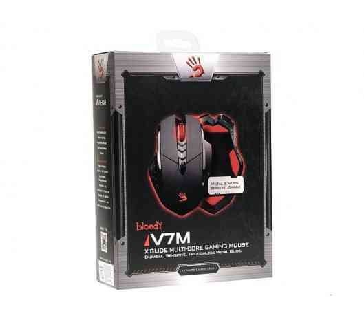 Миша A4Tech V7M Bloody Black USB V-Track ( Чорний ) Харьков