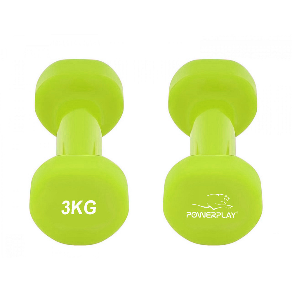 Гантелі вінілові PowerPlay 4125 Achilles 2*3 кг. Зелені (пара - 2шт.) Кам'янське - фото 6