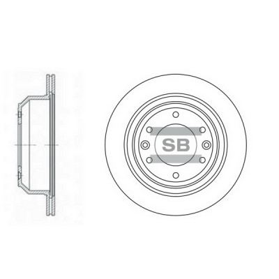 Тормозной диск HI-Q SD1032 Винница - изображение 1