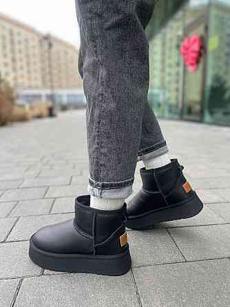 Hengji Угги жіночі HENGJI T33-1 чорні (зима, шкіра натуральна) (5756) 39 Коломия