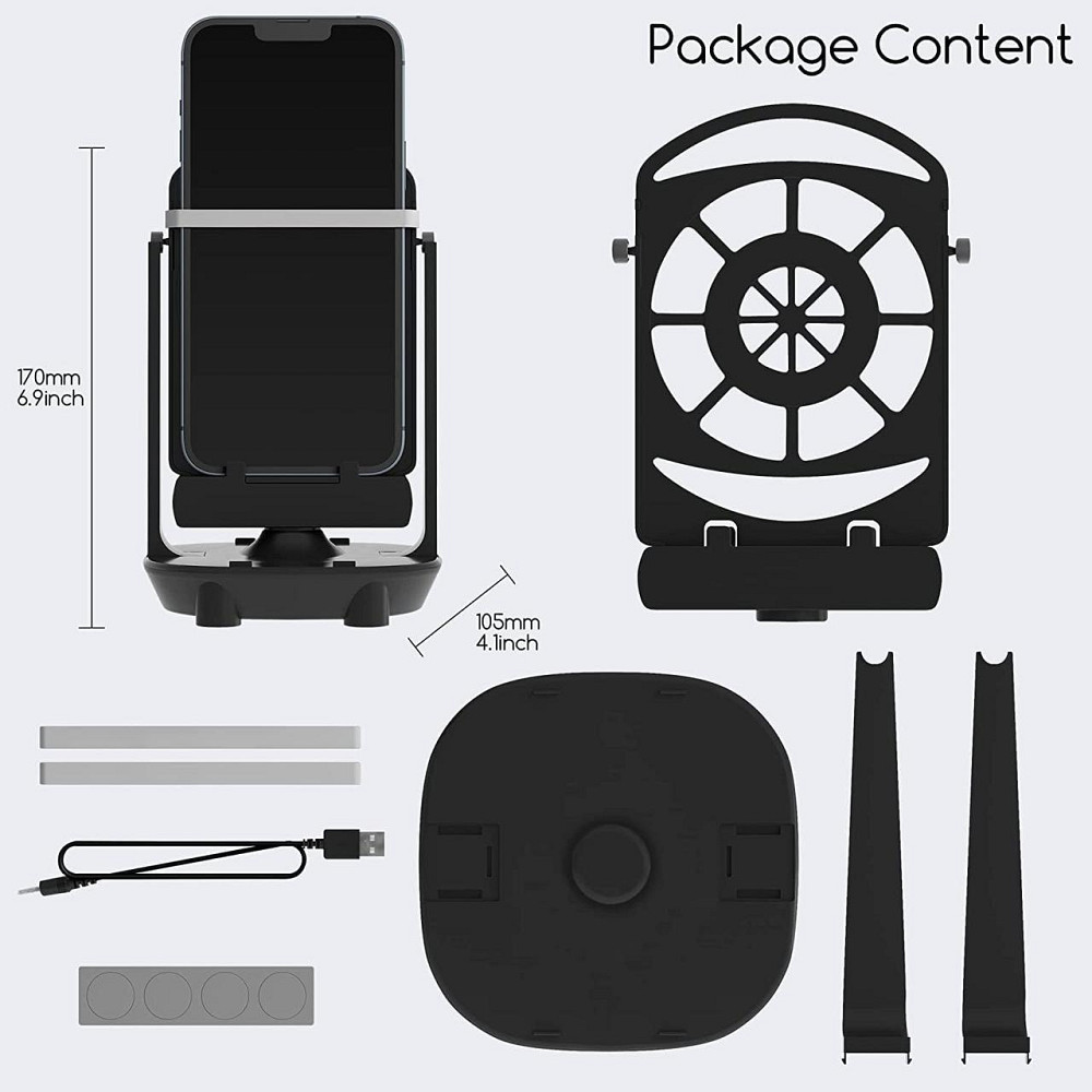 Счетчик шагов Steps Counter Совместим с телефоном Черный USB бесшумный автоматический рокер для смартфонов и Киев - изображение 2