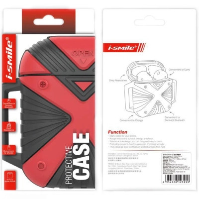 Чохол для навушників X-HuWei i-Smile для Apple AirPods IPH1443 Red+White (702334) Вінниця - фото 5