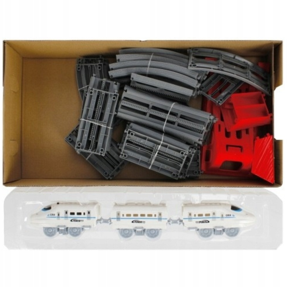 Іграшкова залізниця, дитяча з поїздом на батарейках 4хAAA для хлопчиків і дівчаток, пластикова, велика 115х53х41 см Кам'янець-Подільський - фото 12