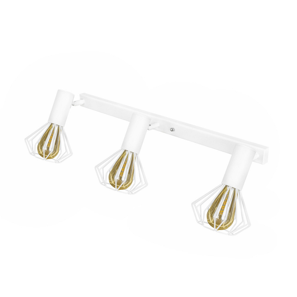 Светильник на планке с поворотними плафонами 3-Е27 Diadem NL 22151-3W белый Киев - изображение 2