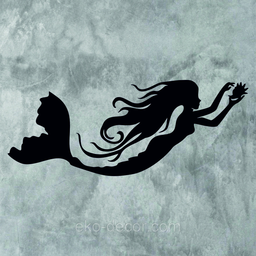 Декоративне настінне 3D Панно «Русалонька» Декор на стіну з об'ємом Київ - фото 8