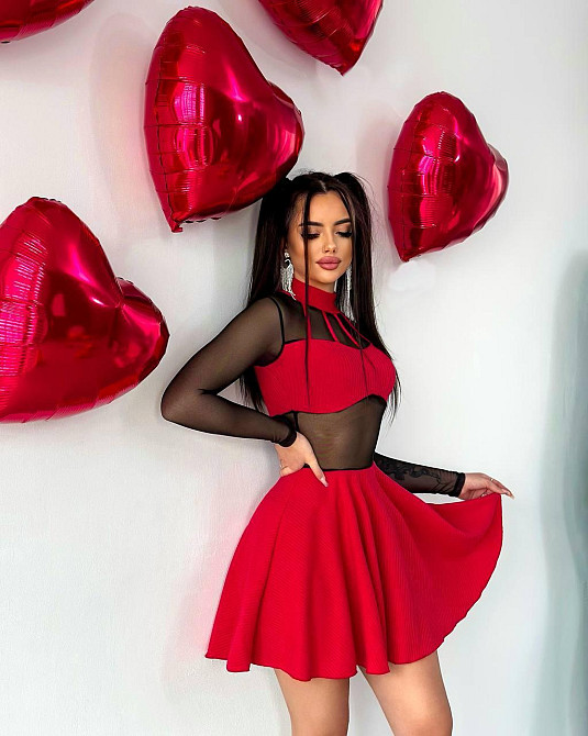 Жіноча романтична вечірня сукня мустанг рубчик Одеса - фото 2