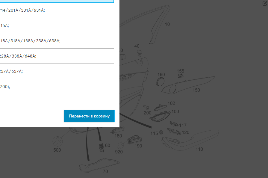 Mercedes-Benz  A2057204627 9H15 Передня права чорна дверна карта C-Class W205 C-Class W205 C-class Estate S205 Одеса - фото 16