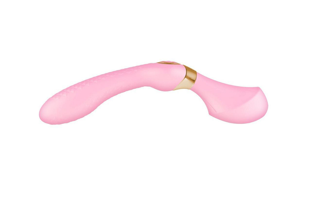 Вибромассажер Shunga Zoa Light Pink, двусторонний Sex Aura Киев - изображение 1