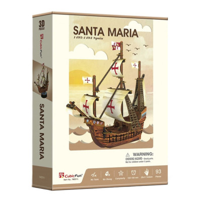 Пазл Cubic Fun Тривимірна головоломка-конструктор Санта Марія (T4031h) Вінниця - фото 7