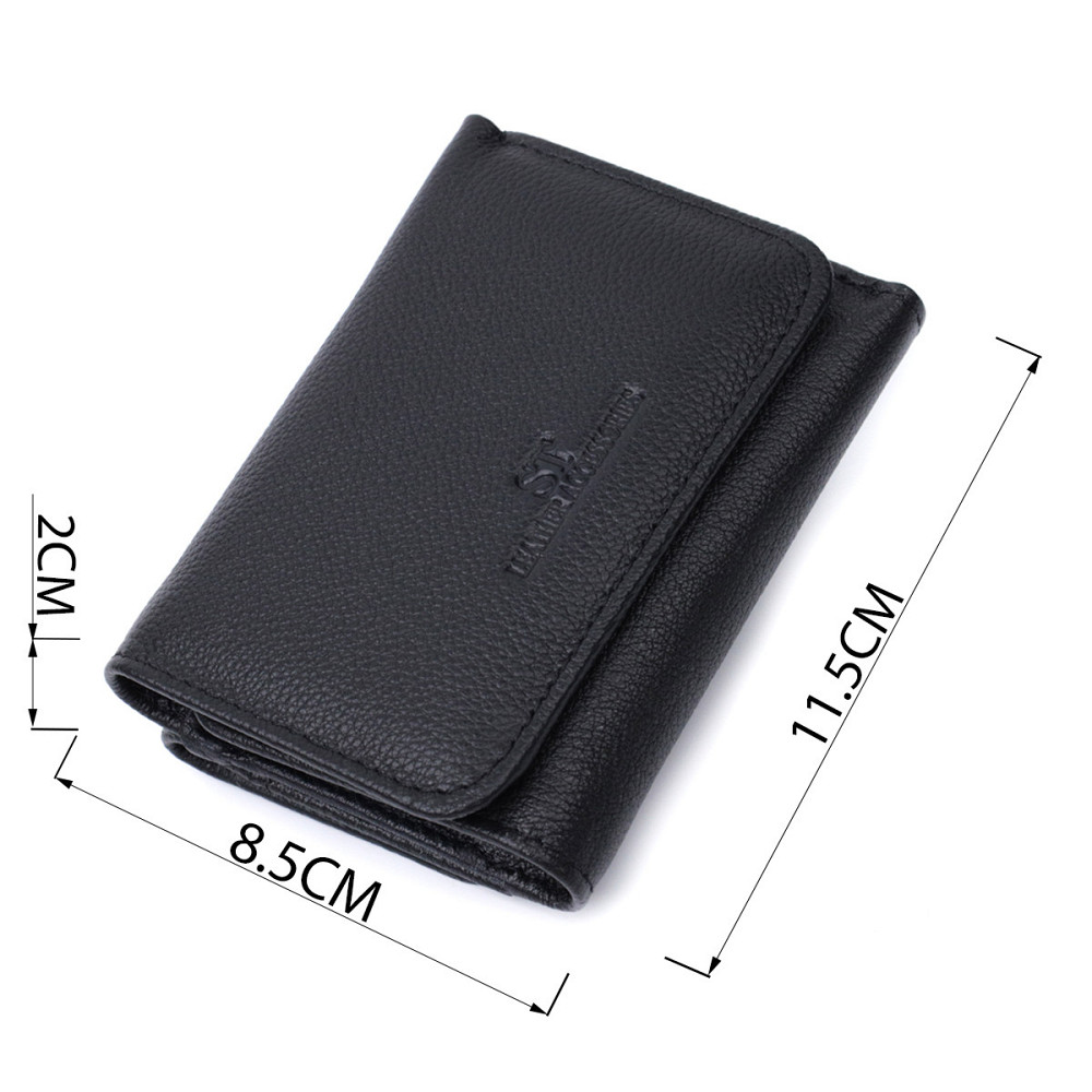 Красивое женское портмоне с монетницей из натуральной кожи ST Leather 22728 Черный Киев - изображение 7