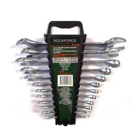 Набір ключів комбінованих та ріжкових 12пр. (6х7,8х9,10,11,12,13,14,17,19,22,24х27,30х32мм), в пласт Одеса