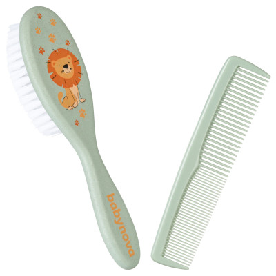 Набір для догляду за дитиною Baby-Nova гребінець і щіточка 0+ міс. зелені (3965306) Вінниця - фото 2