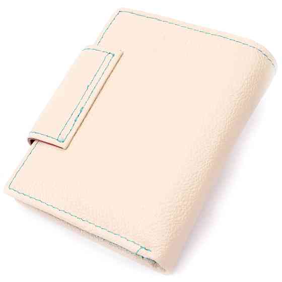 Оригінальне портмоне для жінок із натуральної шкіри Білий (ST Leather) Київ