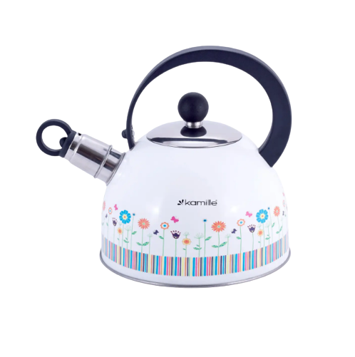 Чайник 1,8л нержавіюча сталь зі свистком з нейлоновою ручкою 1079 KAMILLE Житомир - изображение 1
