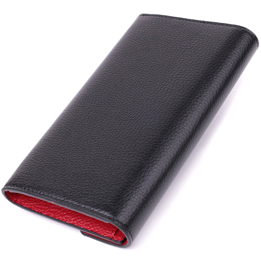 Містке портмоне для жінок з натуральної шкіри Tony Bellucci 22887 Чорний Київ - фото 2