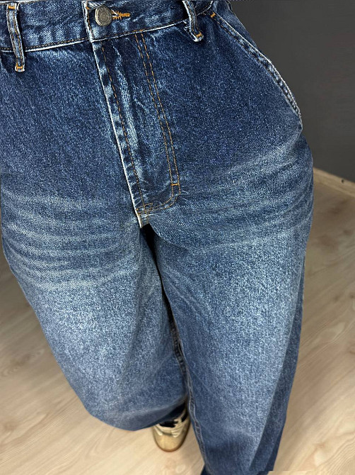 Джинсы женские Its Basic 2952-17 skater baggy бананы с косыми карманами синие, синий, 40, 40, 85 см, 116 см Киев - изображение 7